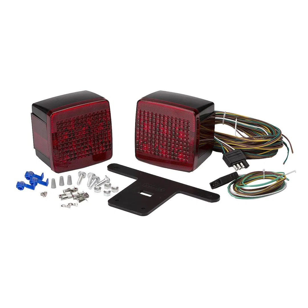 14065-7 – ATTWOOD MARI Trailer Light Kit, Stop/ Turn/ Tail LED Can Be Submerged In Water Rectangular With Two Multi-F...